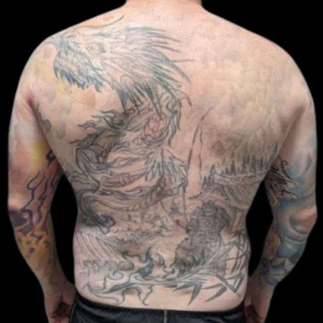 Before Back Tattoo Cover-Up