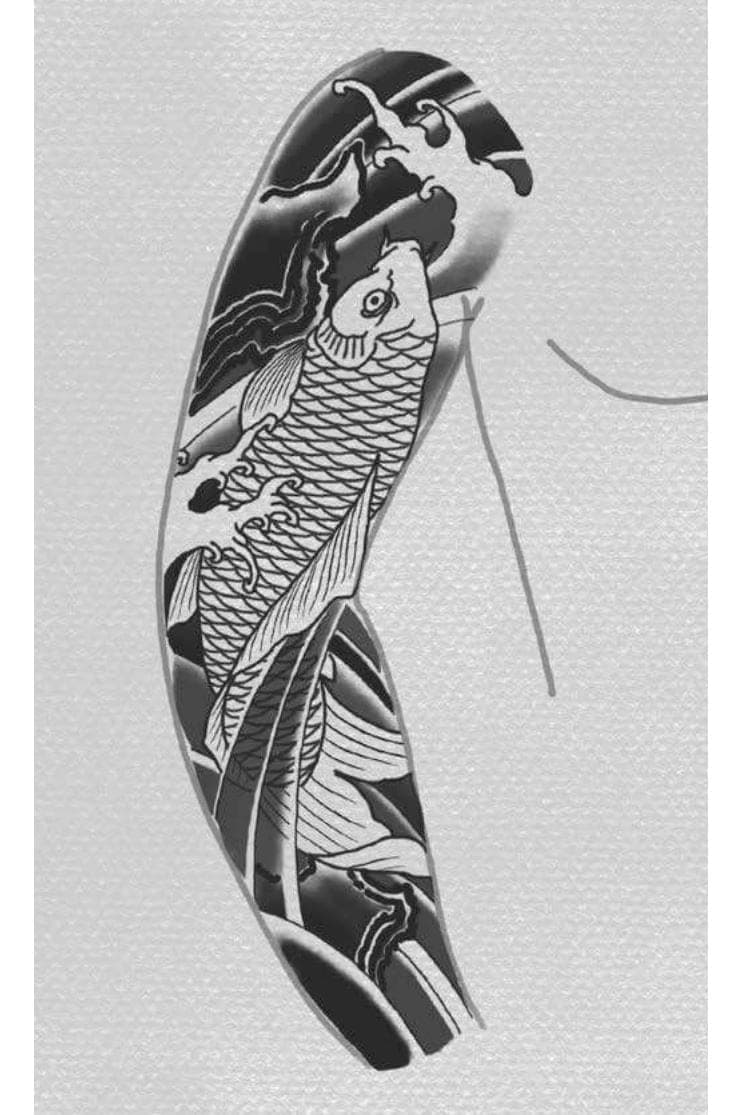 Japanese Flash Tattoo Design Sheets - Design 3