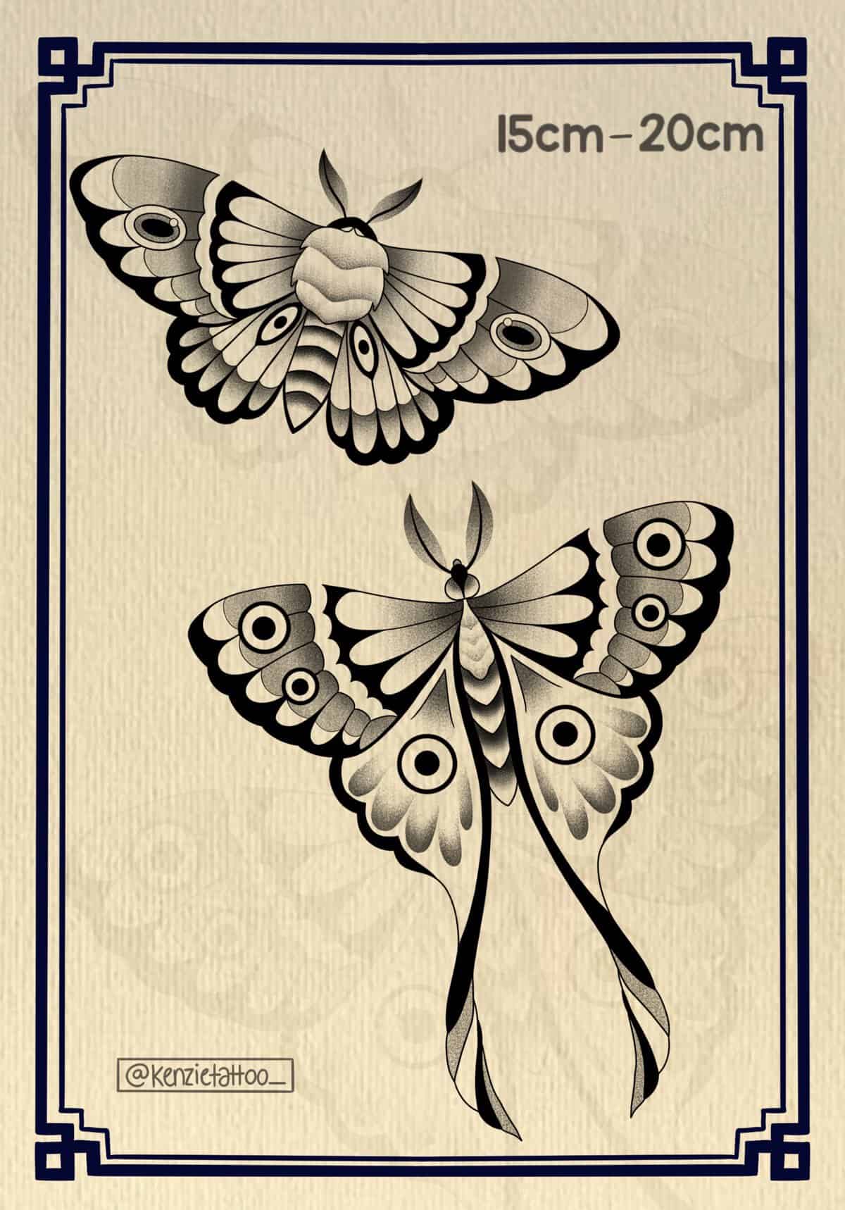 Neo Traditional Flash Tattoo Design Sheets - Design 1