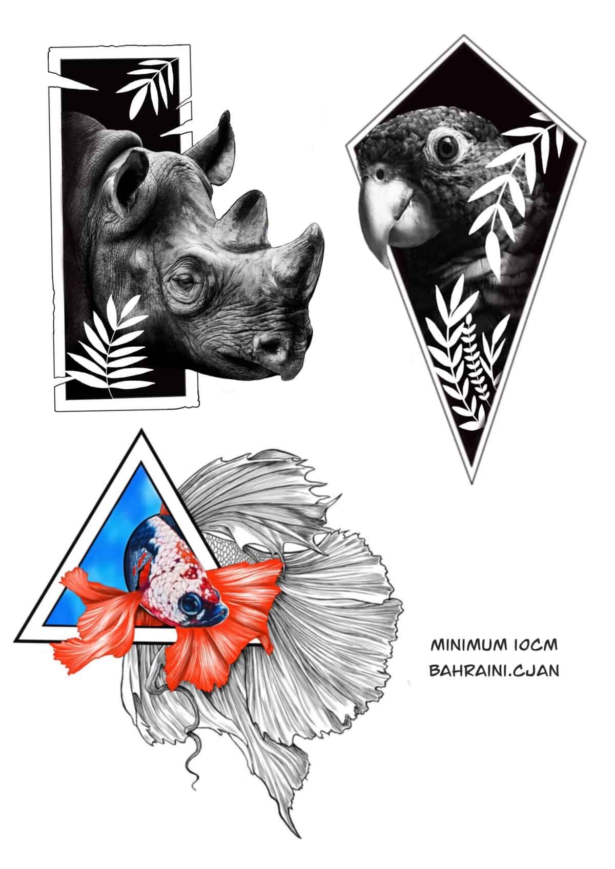 Animal Flash Tattoo Design Sheets - Design 5
