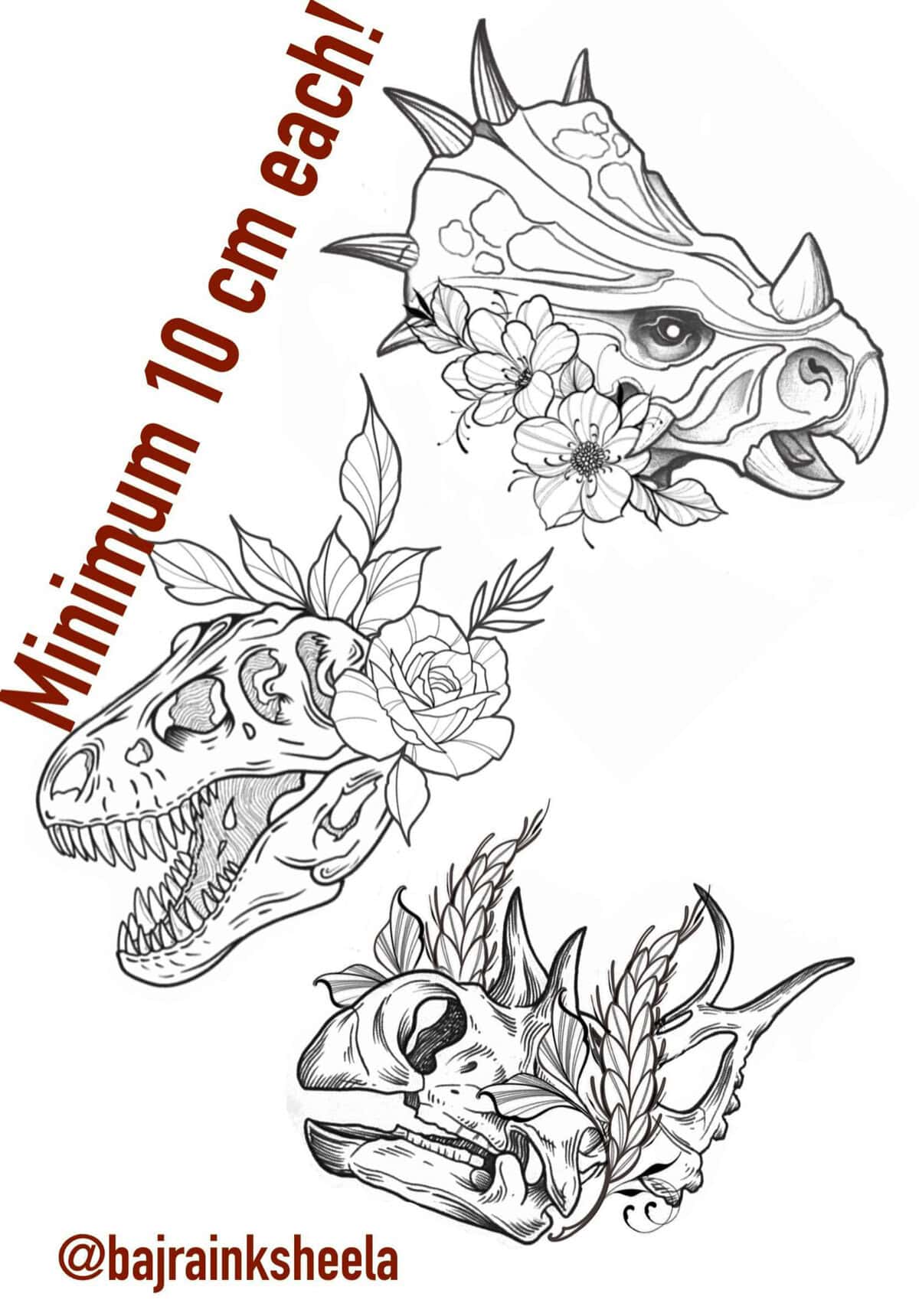Animal Flash Tattoo Design Sheets - Design 8