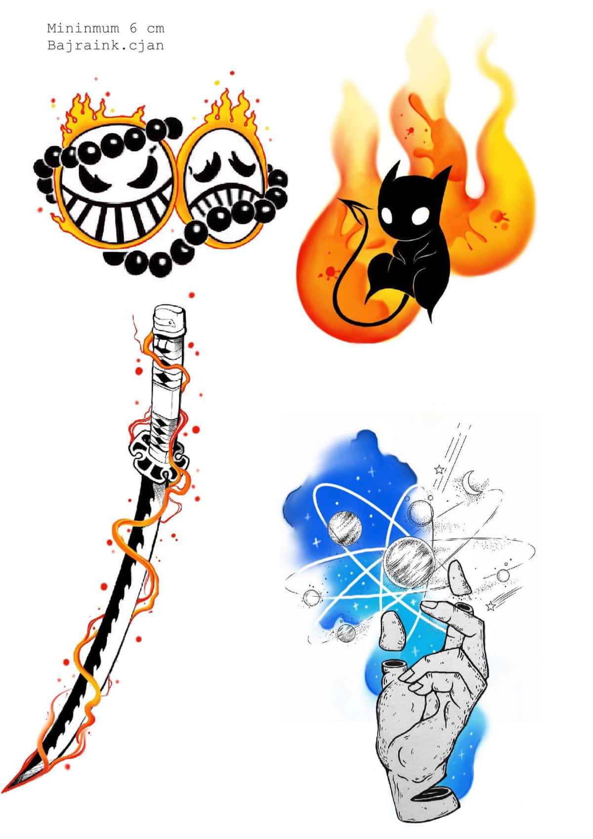 Animal Flash Tattoo Design Sheets - Design 6