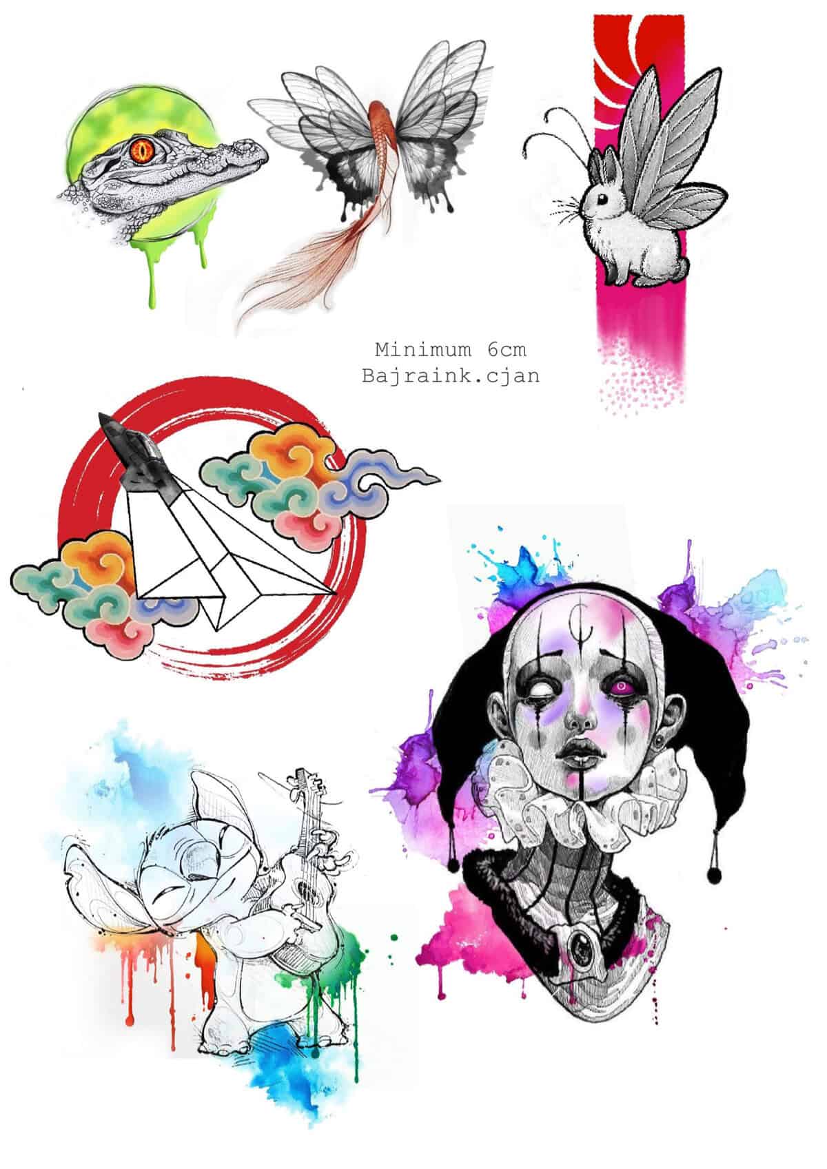 Animal Flash Tattoo Design Sheets - Design 7