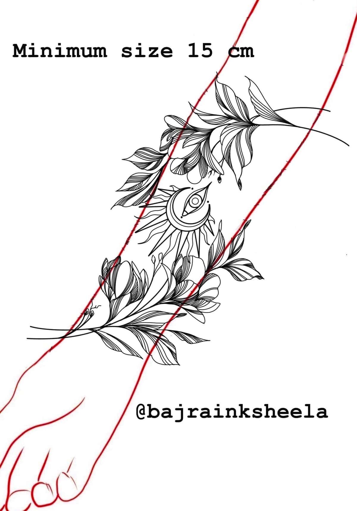 Flower Flash Tattoo Design Sheets - Design 7