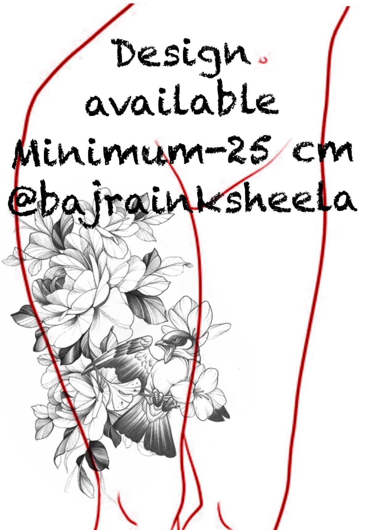 Flower Flash Tattoo Design Sheets - Design 10