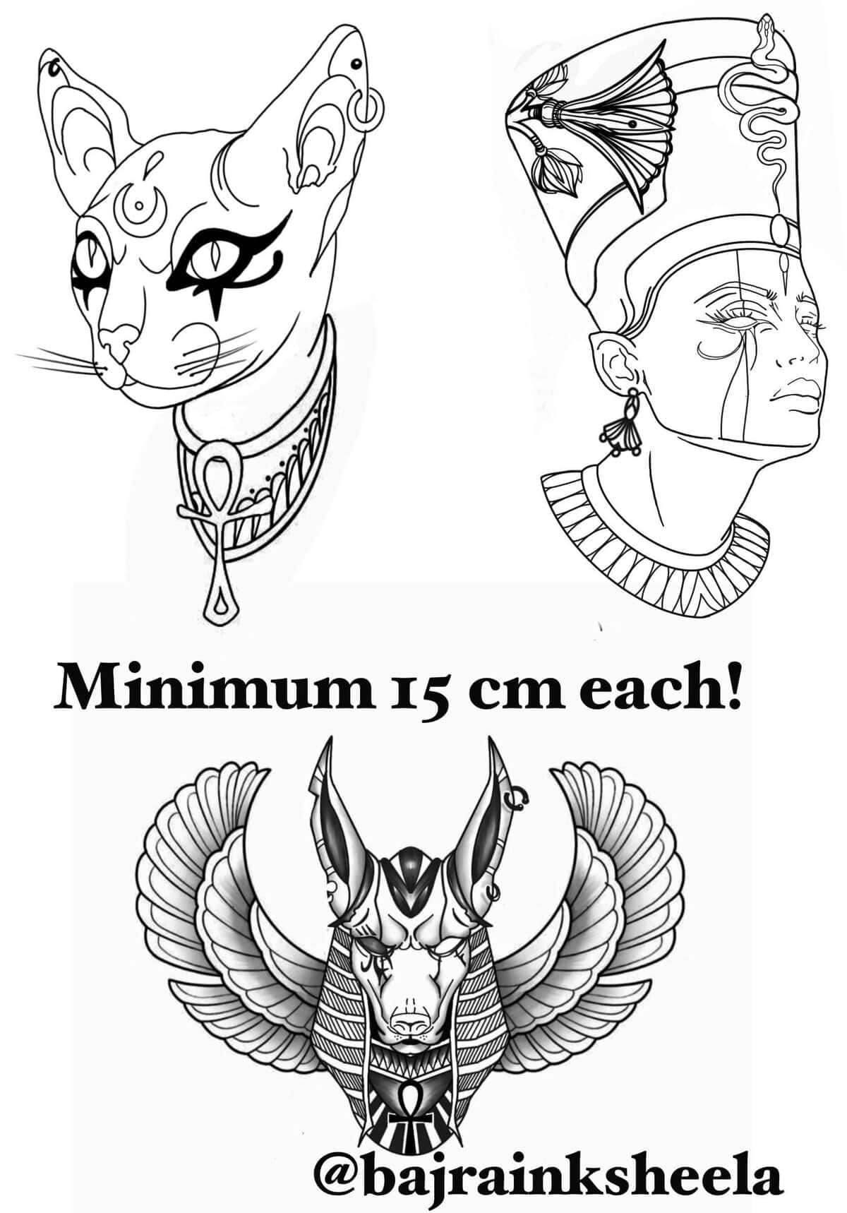 Linework Flash Tattoo Design Sheets - Design 11