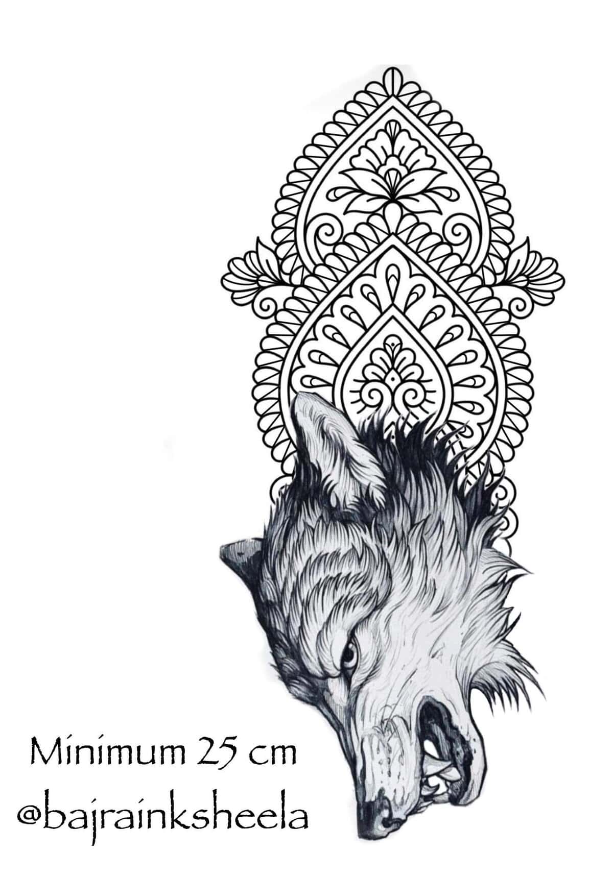 Mandala Flash Tattoo Design Sheets - Design 2