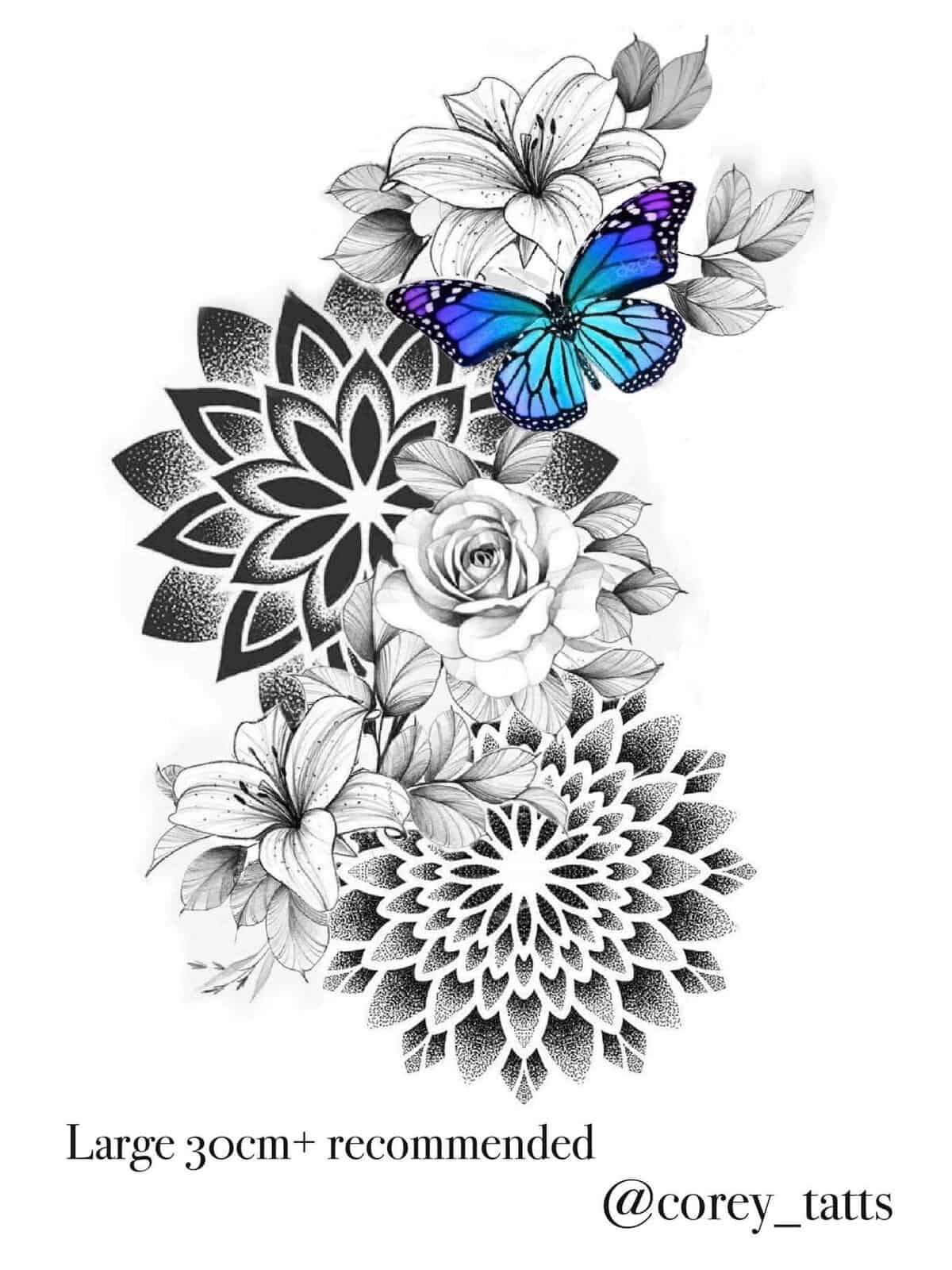 Mandala Flash Tattoo Design Sheets - Design 3