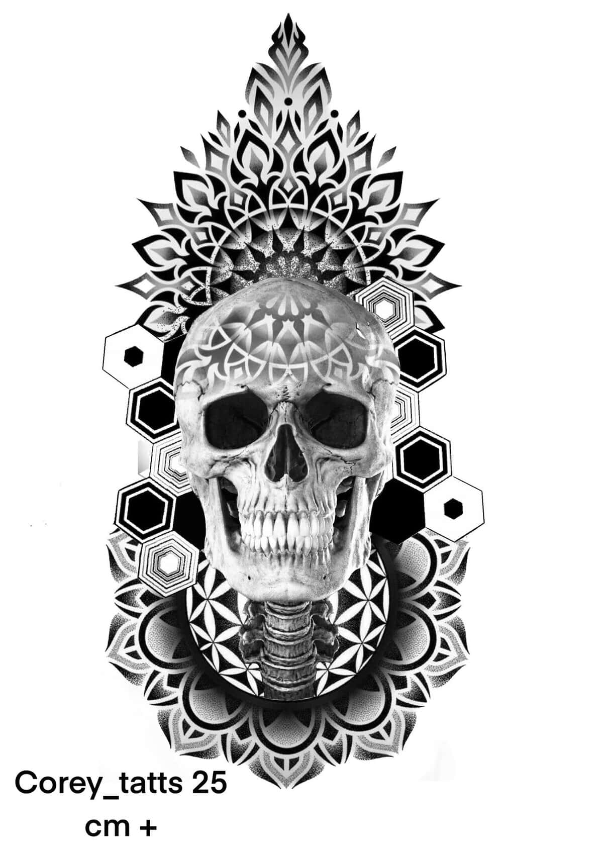 Mandala Flash Tattoo Design Sheets - Design 4