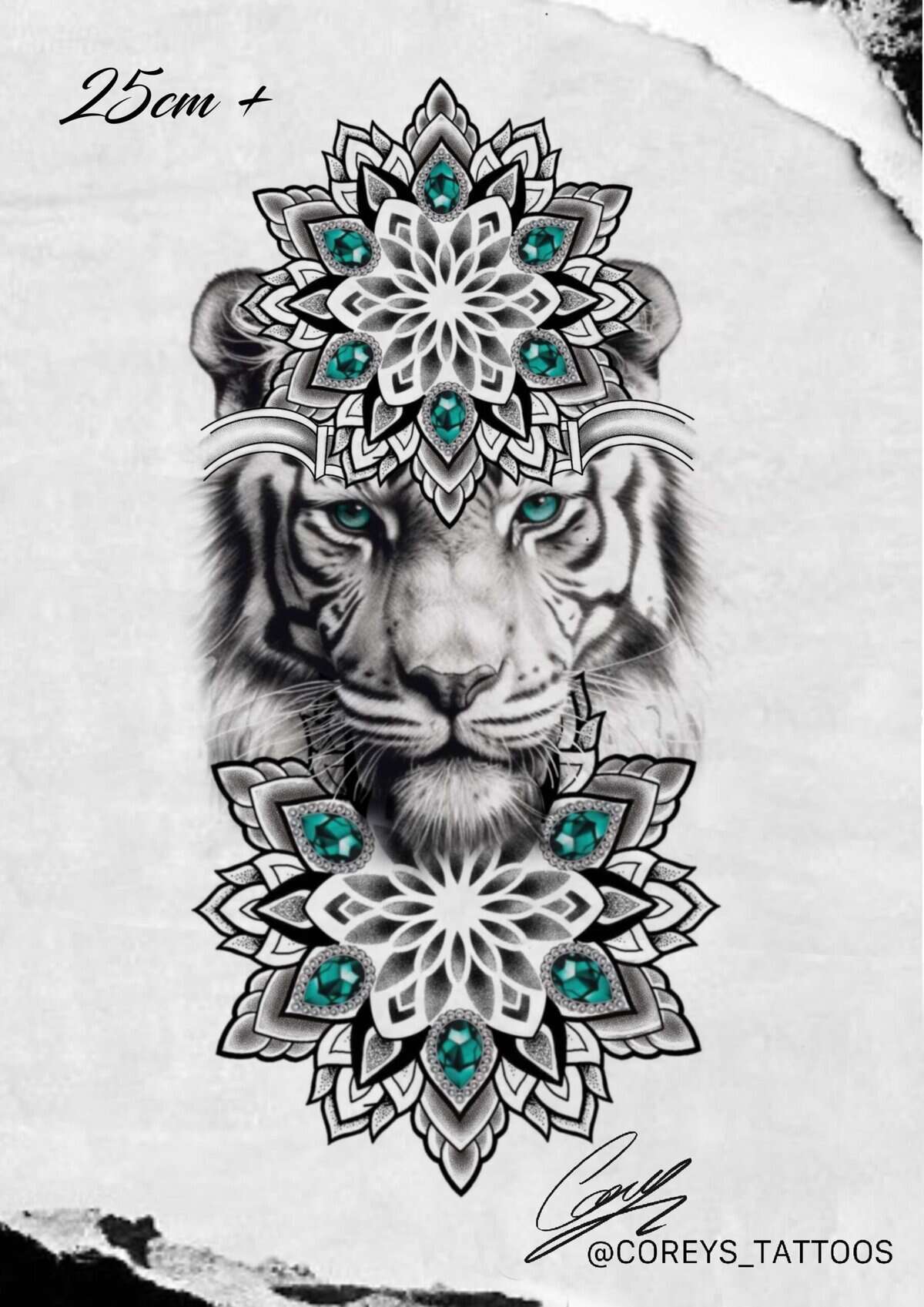 Mandala Flash Tattoo Design Sheets - Design 5