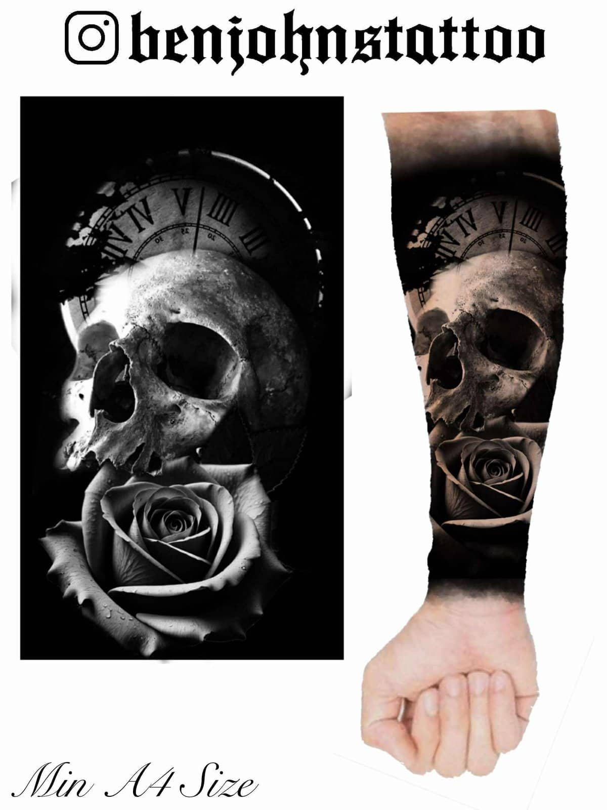 Realism Flash Tattoo Design Sheets - Design 10