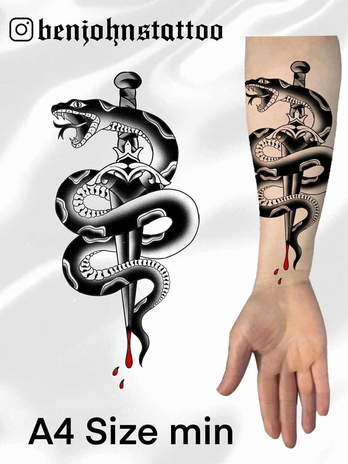 Traditional Flash Tattoo Design Sheets - Design 18