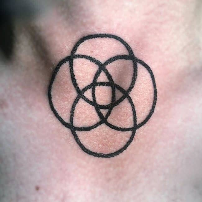 Marto Tattoo Artist Blackwork Geometric Neck Tattoo