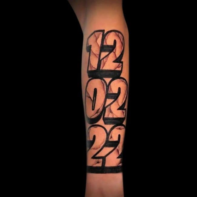 Truth Tattoo Artist Script Graffiti Number Forearm Tattoo