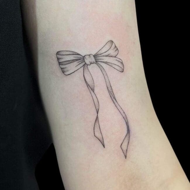 Feminine Fine Line Tattoo