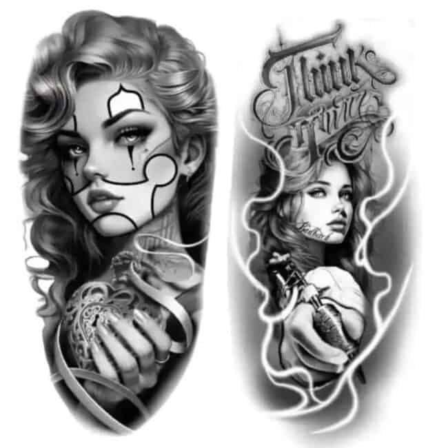 Chicano Flash Tattoo Design Sheets
