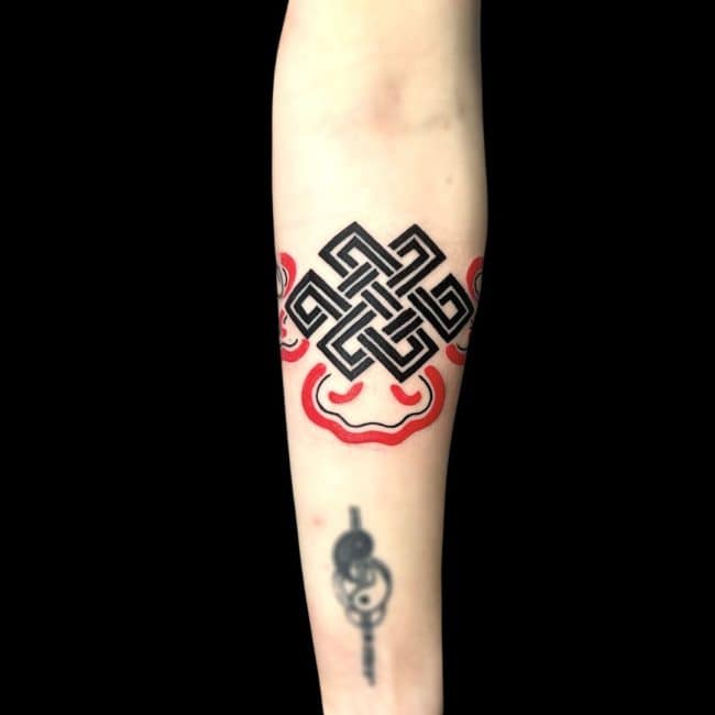 Corey Tattoo Artist Tribal Forearm Colour Tattoo