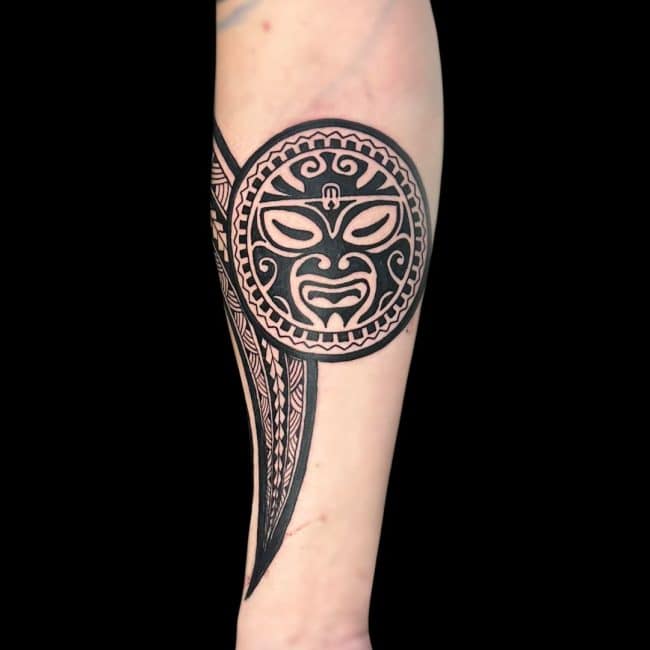 Corey Tattoo Artist Tribal Maori Forearm Tattoo