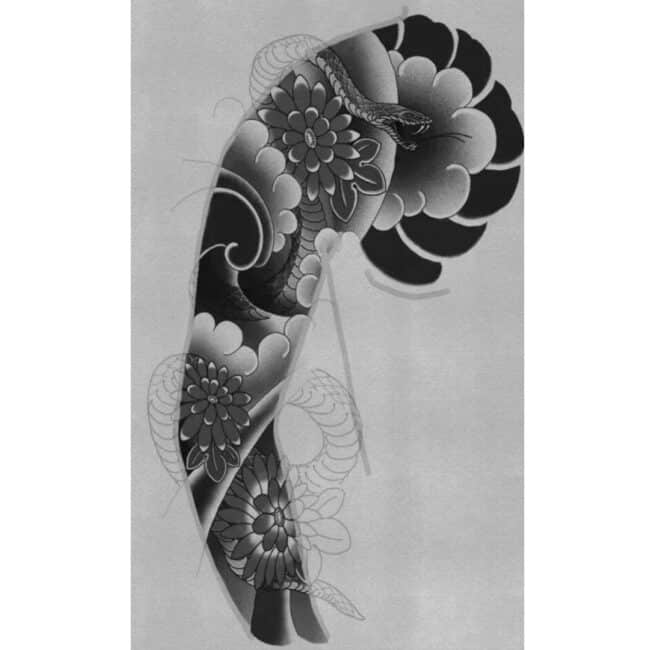 Japanese Flash Tattoo Design Sheets