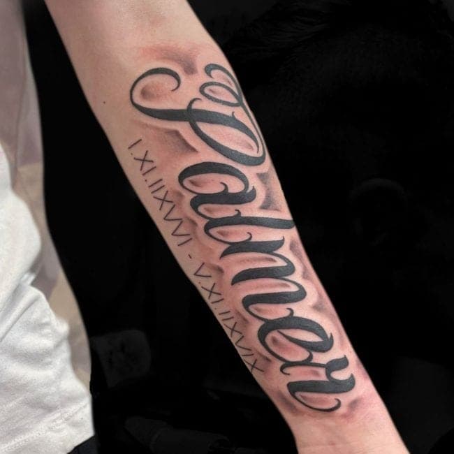 Truth Tattoo Artist Graffiti Lettering Forearm Tattoo