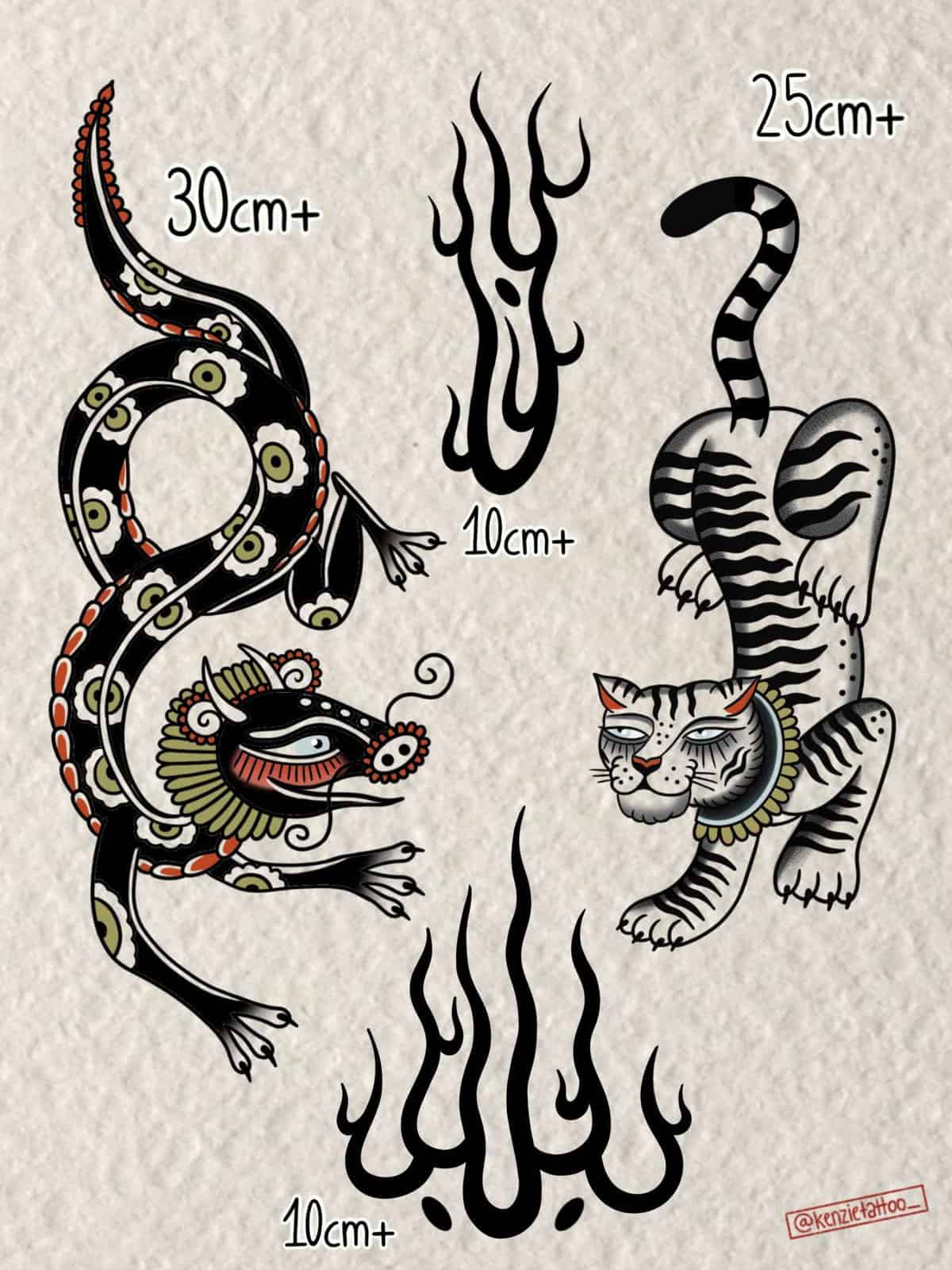 Traditional Flash Tattoo Design Sheets design 5