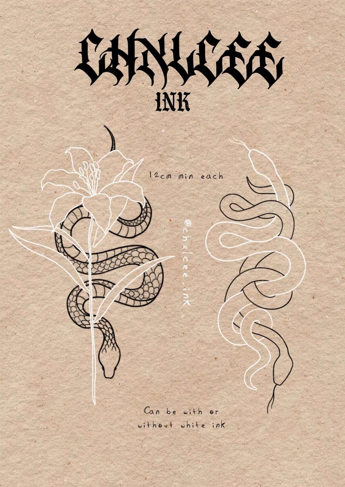 Linework Flash Tattoo Design Sheets design 3