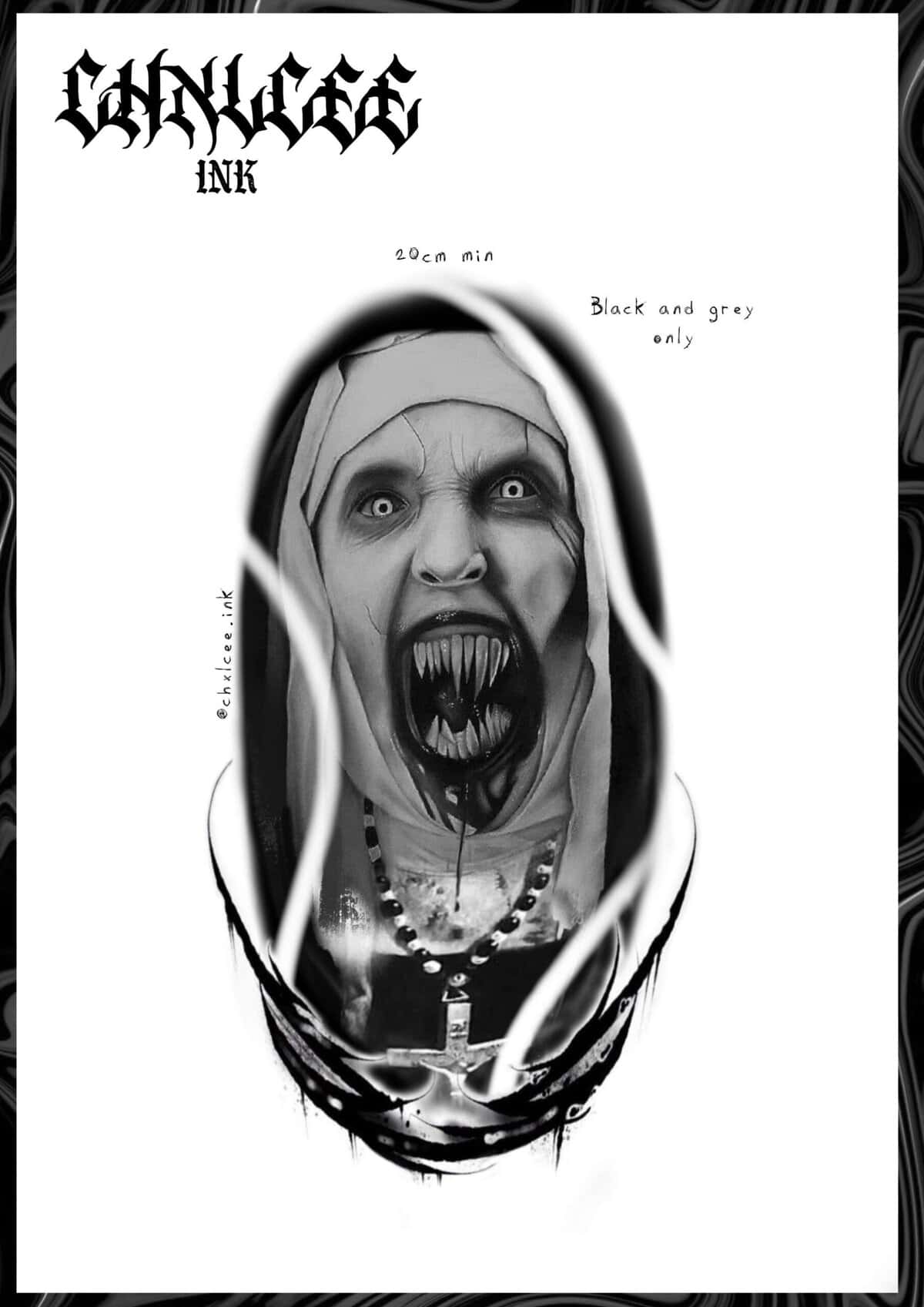 Halloween & Horror Flash Tattoo Design Sheets design 2