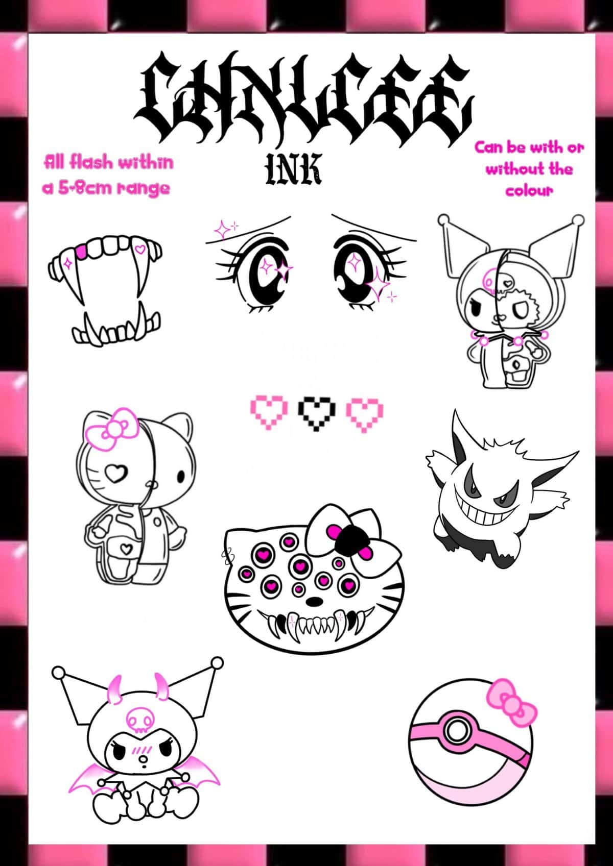 Anime Flash Tattoo Design Sheets design 6