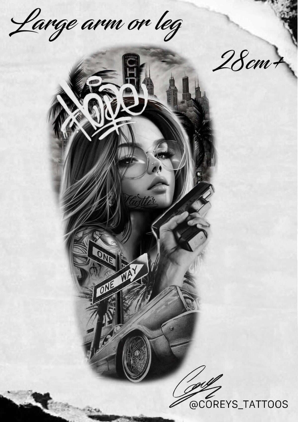 Chicano Flash Tattoo Design Sheets design 7