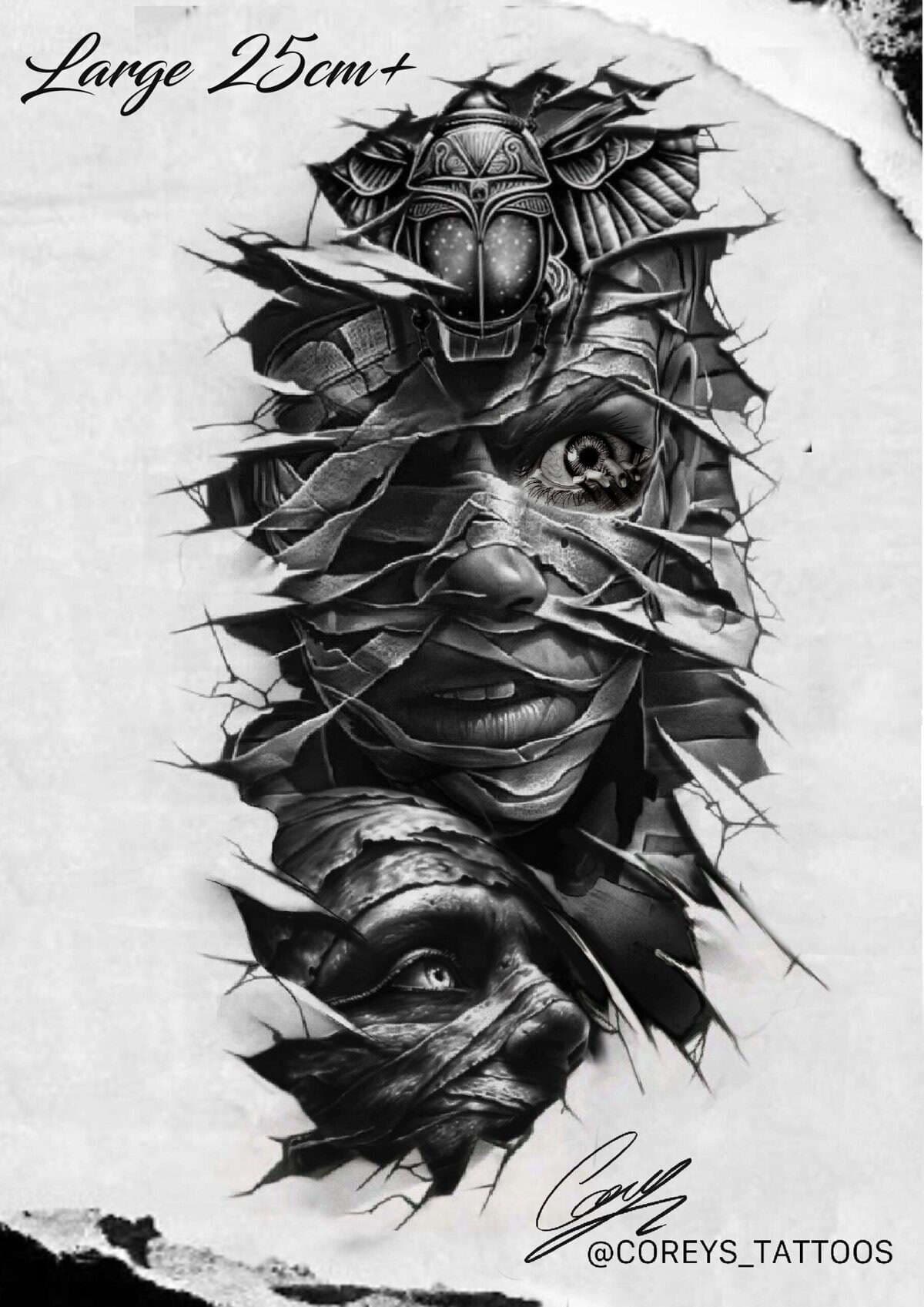 Halloween & Horror Flash Tattoo Design Sheets design 6