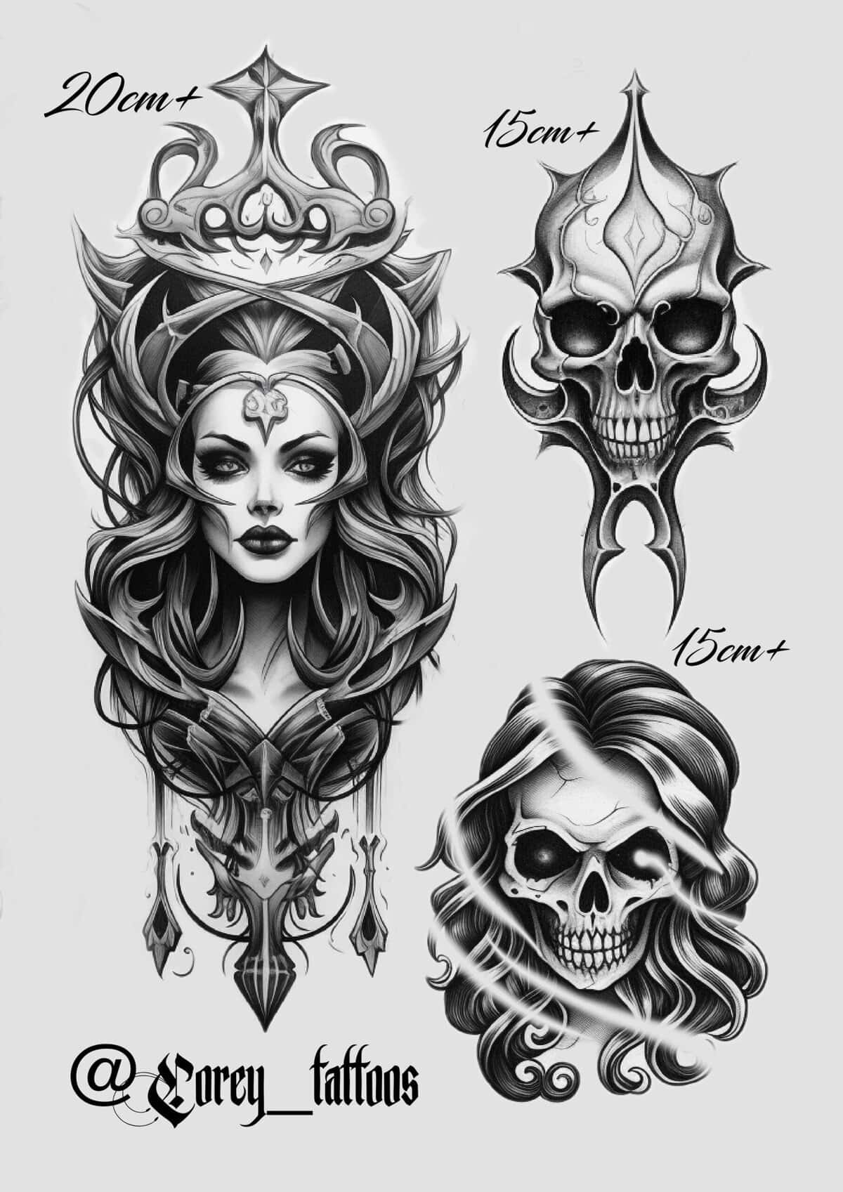 Linework Flash Tattoo Design Sheets design 18