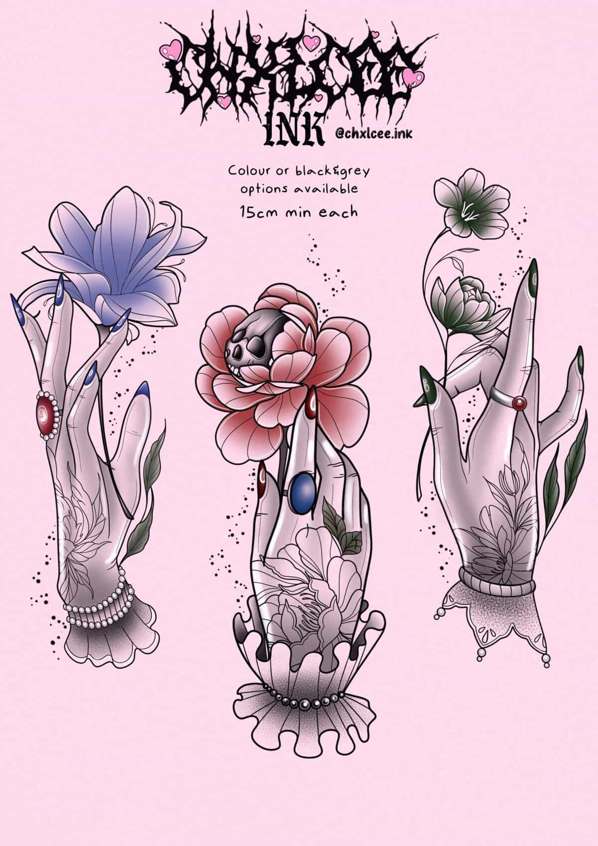 Neo Traditional Flash Tattoo Design Sheets design 4