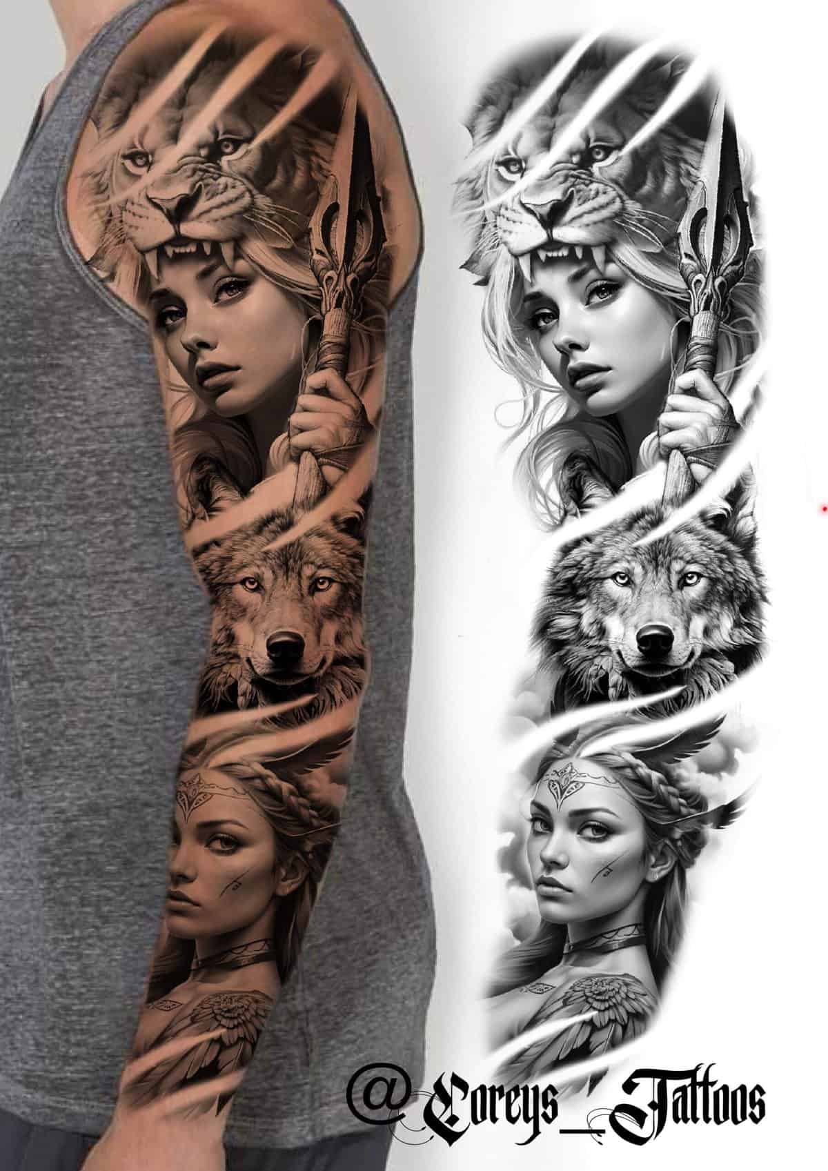 Realism Flash Tattoo Design Sheets design 41