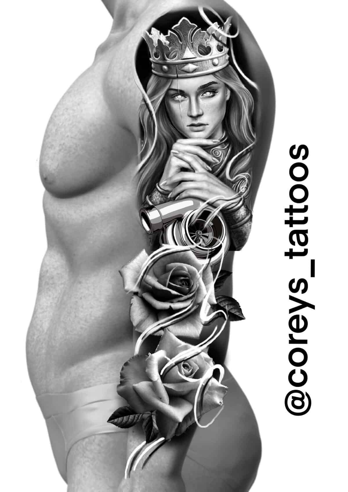 Realism Flash Tattoo Design Sheets design 26