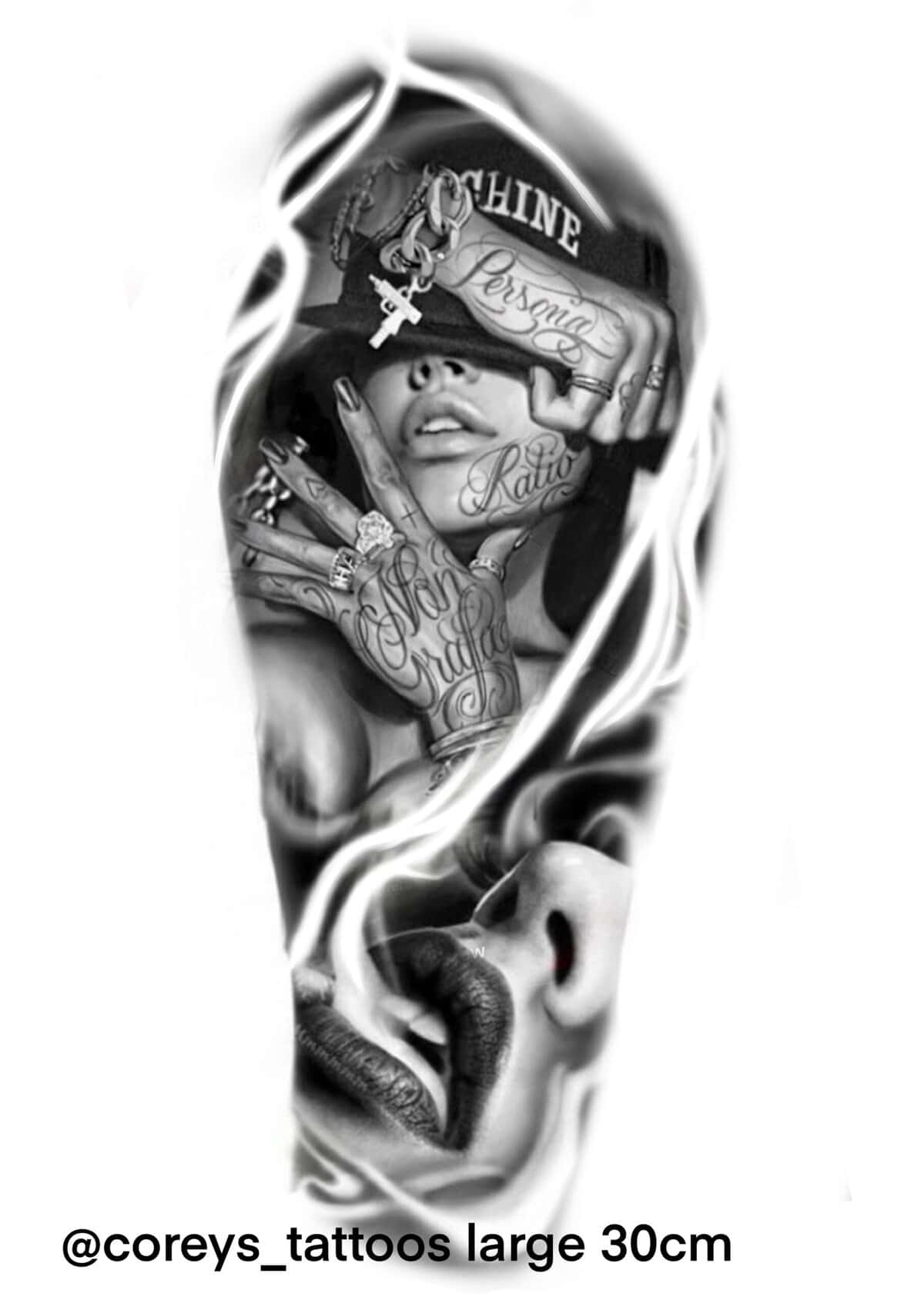 Realism Flash Tattoo Design Sheets design 50